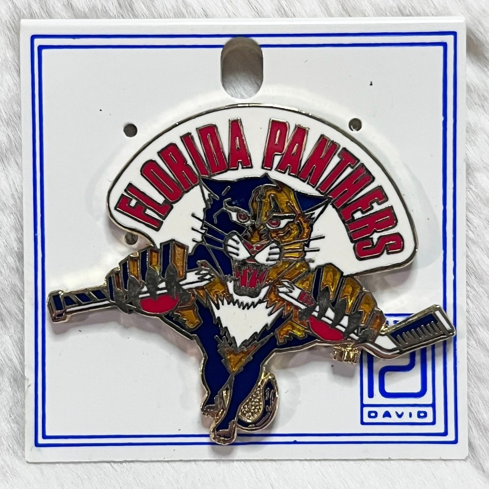 🔮 5/$25 Vintage NHL‎ Florida Panthers Hockey Stick Pin